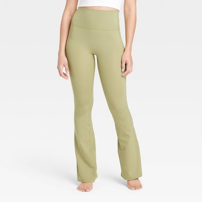 All in Motion Women's Ultra High-Rise Flare Leggings (as1, Alpha, x_s,  Regular, Regular, Heathered Olive Green) at  Women's Clothing store