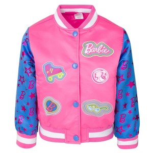 Barbie Girls Varsity Bomber Jacket Little Kid to Big Kid - 1 of 4