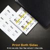 Avery Durable Tall  ID Badges for Lanyards, Laser Printable on Both Sides, Blank White, 80 Total, 3.375" x 2.125" (61612) - 4 of 4