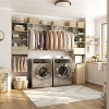 Besiost Closet Organizer System with Wood Drawers, Wall-mounted Laundry Room Storage Shelving - 3 of 4