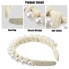 Unique Bargains Women's Fashion Faux Pearl Braided Tape Headband Hairband 0.79 Inch Wide 1 Pc - 3 of 4