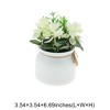 Unique Bargains Artificial Plants 4-Piece Large Lotus Plastic 3.54"x3.54"x6.69" 1 Pcs - 3 of 4