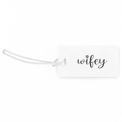 Wifey  Luggage Tag White/Black