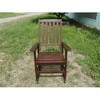 SKRAN Acacia Indoor Rocking Chair, Outdoor Solid Wood Patio Furniture for Bedroom, Living Room, Porch - 2 of 4
