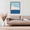Stupell Industries Simple Blue Sky View Floating Frame Canvas Art - 3 of 4