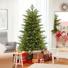 Tangkula 5/6/7 FT Artificial Christmas Tree w/ 1426/2116/3156 Lush PVC & PE Tips 200/300/400 LED Lights - 2 of 4