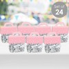 Big Dot of Happiness Pink Confetti Stars - DIY Simple Party Clear Goodie Favor Bag Labels - Candy Bags with Toppers - Set of 24 - image 2 of 4