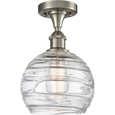 Innovations Lighting 1 - Light Semi-Flush Mount in  Brushed Satin Nickel