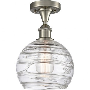 Innovations Lighting 1 - Light Semi-Flush Mount in  Brushed Satin Nickel - 1 of 1