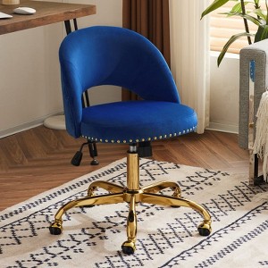 Karl Home | 23 inch Task Chair Office Desk Chair Make Up Chair With Wheels - 1 of 4