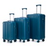 Ridstar 3-Piece ABS Spinner Luggage Set with TSA Combination Lock-Dark Blue - 4 of 4