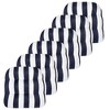 Havana Stripe Patio Cushions Outdoor Chair Pads Thick Fiber Fill Tufted 19" x 19" by Sweet Home Collection® - 2 of 4