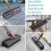 Attop Floor Scrub Brush with Long Handle, 3 in 1 Scrape and Heavy-Duty Stiff Bristle Scrubber Brush Gray, 1 Pack - 4 of 4