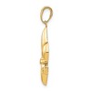 Black Bow Jewelry 14k Yellow Gold Medium Polished Fleur De Lis Pendant - 2 of 4