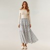 Anna-Kaci Women's Tiered Floral Print Maxi Skirt with Flowing A-Line Silhouette and Soft Drape Fabric - 2 of 4