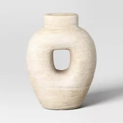 Modern Ceramic Textured Vase - Threshold™