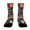 Dsane Drink And Food Women Printed Crew Socks Funny Funky Socks Soft Polyester Novelty Gifts for Artists Men - 3 of 4