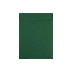 JAM Paper 9 x 12 Open End Catalog Envelopes Dark Green 10/Pack 31287529C - 1 of 4
