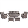 7 Pieces Gymojoy Sofa Ottoman with Swivel Chairs - 3 of 4