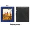Americanflat 8x10 Picture Frame with Shatter-Resistant Glass - Hampton Collection - Distressed Wood Gallery Picture Frames for Tabletop - Navy Blue - 2 of 4