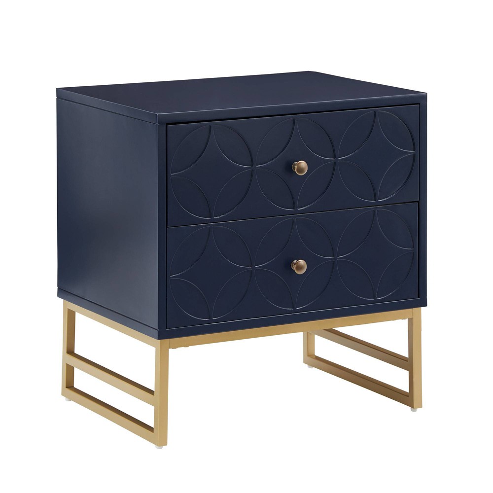 Inspire Q Riggs End Table Blue