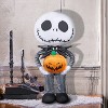 Gemmy Stylized Jack Skellington Halloween Greeter with Jack O' Lantern , Multi - 2 of 4