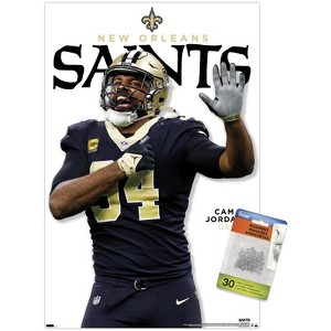 Trends International NFL New Orleans Saints - Cameron Jordan Feature Series 23 Unframed Wall Poster Prints - 1 of 4