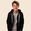 Dalix Astronaut Embroidered Hoodie Fleece Sweatshirt Zip Front Mens - 3 of 4