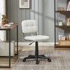 VECELO Modern Armless Home Office Chair 360 Degree Rolling Swivel Height Adjustable - 2 of 4