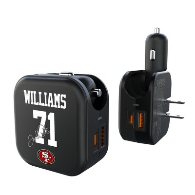 NFL San Francisco 49ers Players Game Tactic 18-Watt 2 in 1 USB A/C Charger