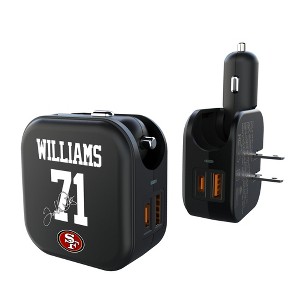 NFL San Francisco 49ers Players Game Tactic 18-Watt 2 in 1 USB A/C Charger - 1 of 3