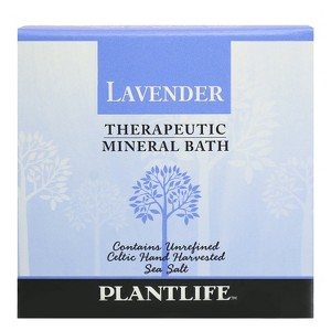 Lavender Bath Salt Soak 3oz | Travel Size Calming Mineral Blend for Relaxation & Stress Relief | Aromatherapy | Plantlife - 1 of 3