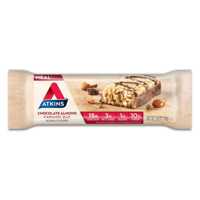Atkins Chocolate Almond Caramel Protein Meal Bar Value Pack - 8ct/13.5oz, 3 of 8