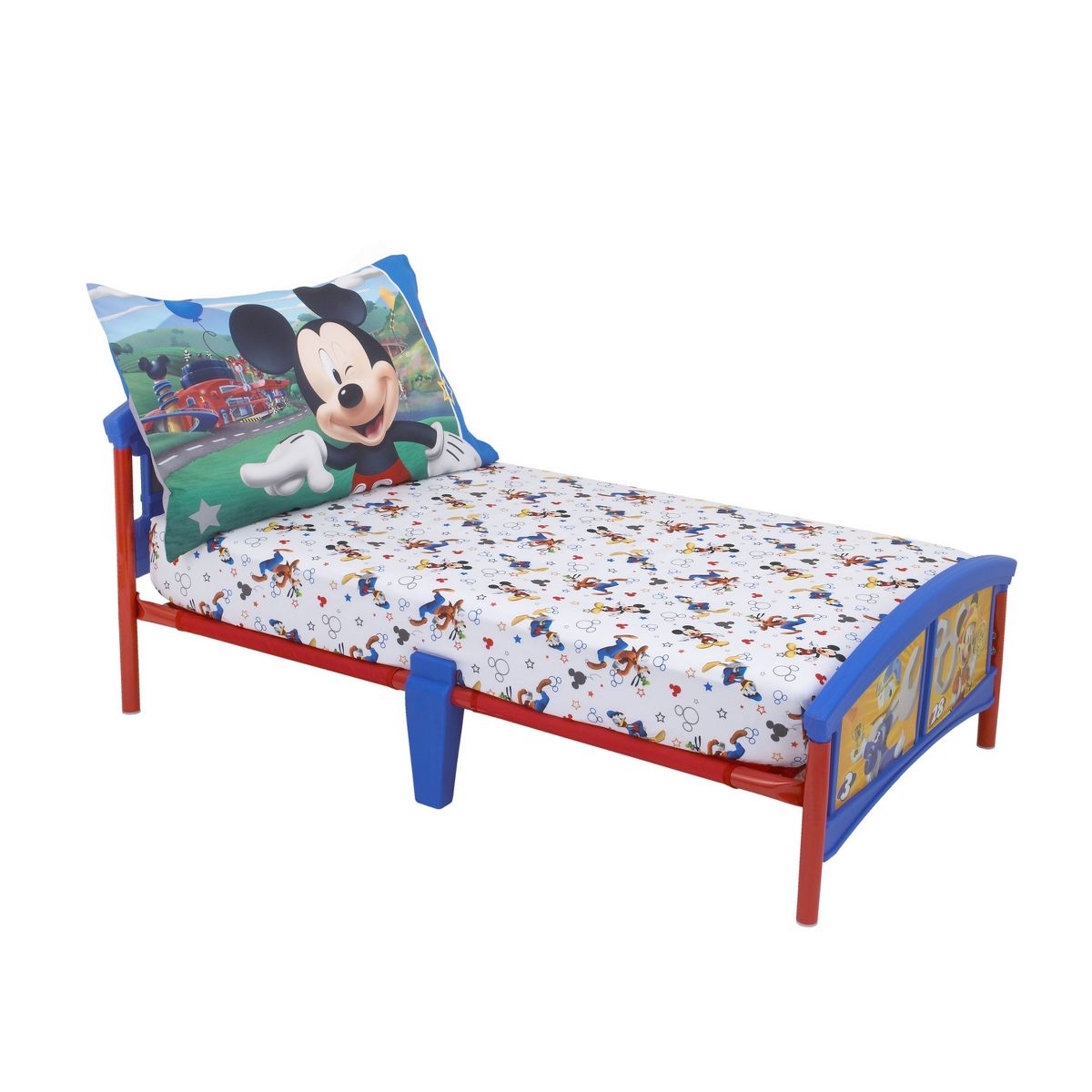NoJo Disney Mickey Mouse Having Fun 2pk Toddler Sheet Set