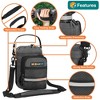 SUN CUBE Water Bottle Holder Strap, Insulated Neoprene Sleeve Bag Carrier, Crossbody Carrying Sling Purse Pouch Pocket Walking Hiking - 3 of 4