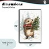 Stupell Industries Christmas Hedgehog & Pine Framed Giclee Art - 4 of 4