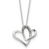 Black Bow Jewelry Rhodium Sterling Silver Daughter, Always A Part of My Heart Necklace - 2 of 4