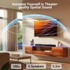 VEATOOL S50L 100W 2.2ch Sound Bars for TV, Soundbar with Subwoofer, Wired & Wireless Bluetooth 5.0 3D Surround Speakers, Optical/HDMI/AUX/COAX/USB - 2 of 4