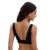 INSPIRE CHIC Women's Deep V Bralette Wirefree T-Shirt Seamless Comfortable Plunge Bras - 2 of 4