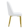 PAGED PU Dining Chairs Set of 2, Modern Dining Room Chairs with Metal Legs, Kitchen Chairs for Dining Room - 4 of 4