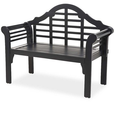 target black bench outdoor