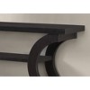2-Tier Console Table with Curved Design for Entryway, Hallway or Sofa - 3 of 4