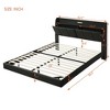 NicBex Queen Size Floating Platform Bed Frame with Storage Headboard,Touch Sensor Night Light and USB Charger for Adults - 3 of 4
