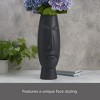 Mikasa Ceramic Face Vase -  Matte Black - 3 of 4