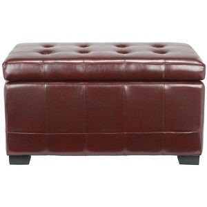 Manhattan Small Storage Ottoman - HUD4201 - Safavieh Couture - 1 of 4