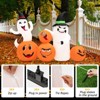 Tangkula 6 FT Halloween Inflatable Pumpkins & Ghosts Party Decoration w/Bright LED Lights & Powerful Blower - 4 of 4