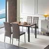 Okak Modern Nordic Velvet Dining Chairs Set of 4, Kitchen Side Chairs with Gold Metal Legs & High Back Cushion for Dining Room - 2 of 4