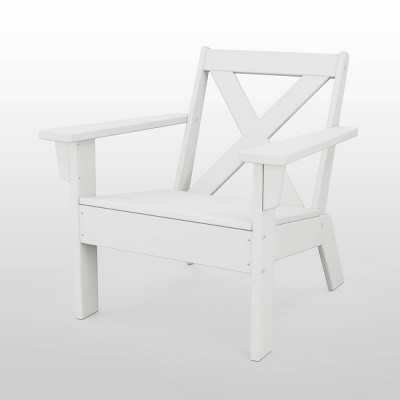 Shawboro Polywood Patio Lounge Chair White Threshold