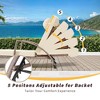 haise Lounge Chairs Set of 2 for Outside, Adjustable Position Outdoor PE Rattan Wicker Patio Pool Lounge Chair with Arm, Cushion, Pillow and Wheels - 3 of 4