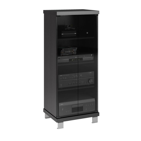 Rotating LP Storage Tower - 400 Records - Black